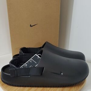 Nike Calm Mule in Black Unisex Men's 13 Women's 14 NIB
